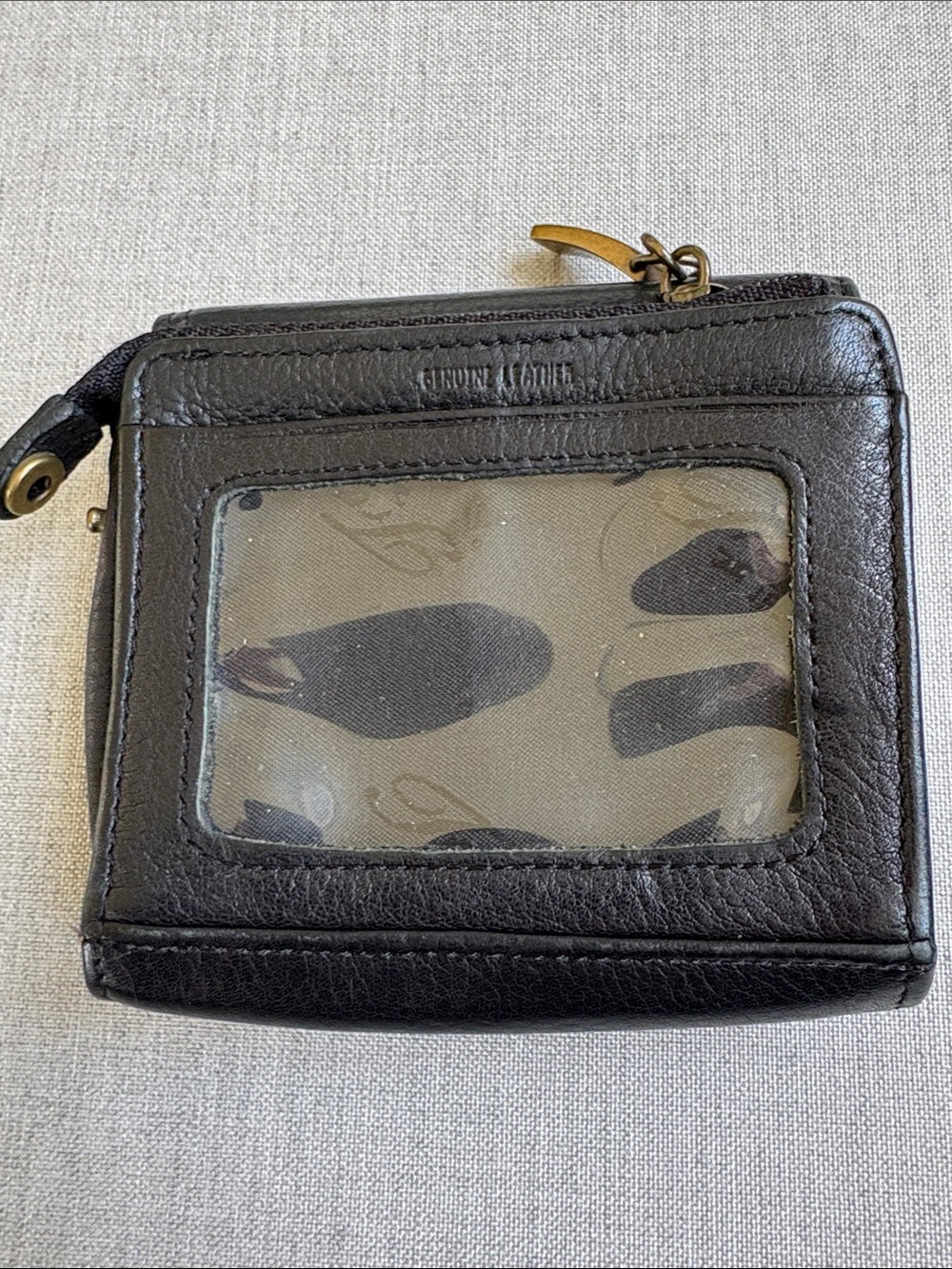 Fossil Black Leather Wristlet Wallet - Picture 2 of 5